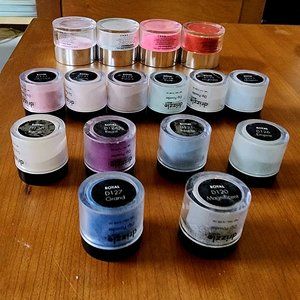 Set of 16 dip nail colors